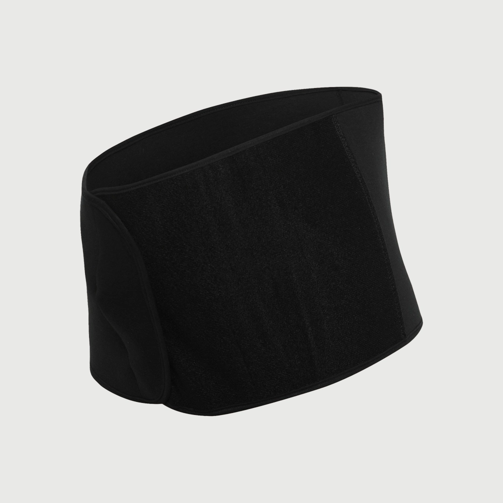 Поспартален стегач за стомак со огрански памук - Црн