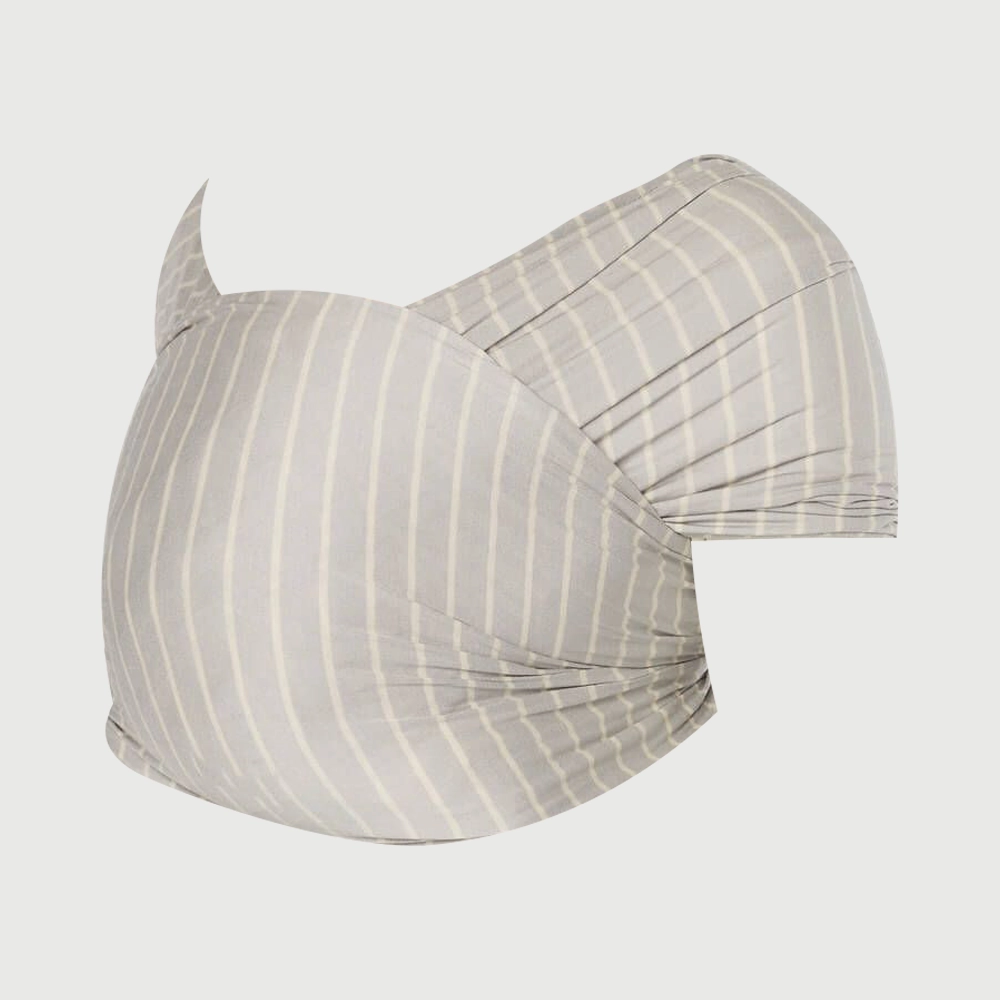 Ergobaby Aura Wrap Sustainable Knit - Grey Stripes